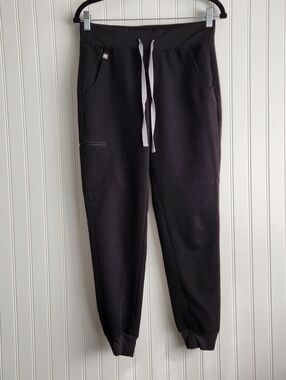 FIGS Black Technical Collection Workwear Medical Scrubs Jogger Pants Small